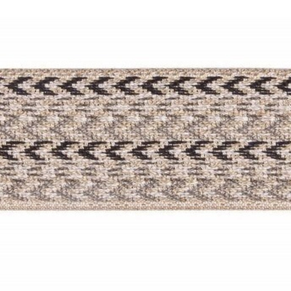 HT 1692 Fog by Europatex Fabric Jacquard tapes 100% Polyester 1.50 inches - Fabric Carolina -