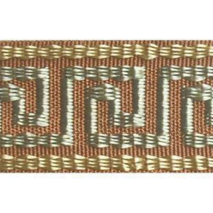 HT 601 Cinnabar by Europatex Fabric Jacquard tapes 100% Polyester 1.50 inches - Fabric Carolina -