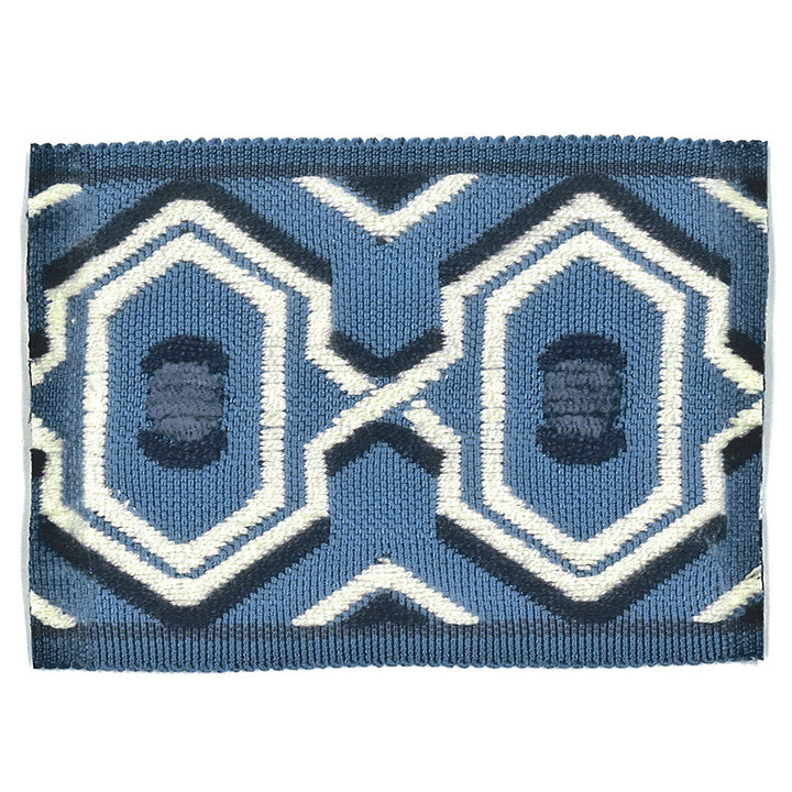 Humor 1 Blue by Stout Designer Trim NEW WORLD TRIM VOLUME II 100%SVI CHINA </p><p>Repeat: 0 2.75 in - Swanky Fabrics -