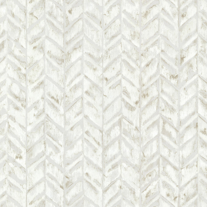 Foothills Ivory Herringbone Texture Wallpaper by Warner Studios Horizon Covers about 60.8 square feet 27-in by 27-ft long roll Unpasted 20.5 - Fabric Carolina -