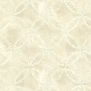 Cloverleaf Beige Geometric Wallpaper by Warner Studios