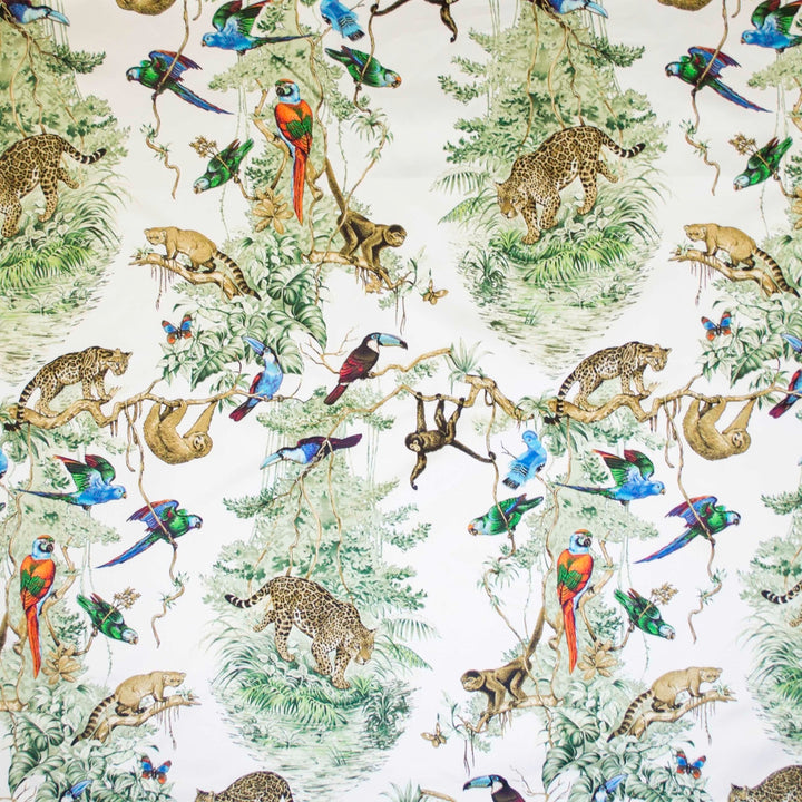 Habitat Green by Europatex Fabric Habitat 100% Cotton 26.7" H, 44.7" V 57.00 inches - Fabric Carolina -