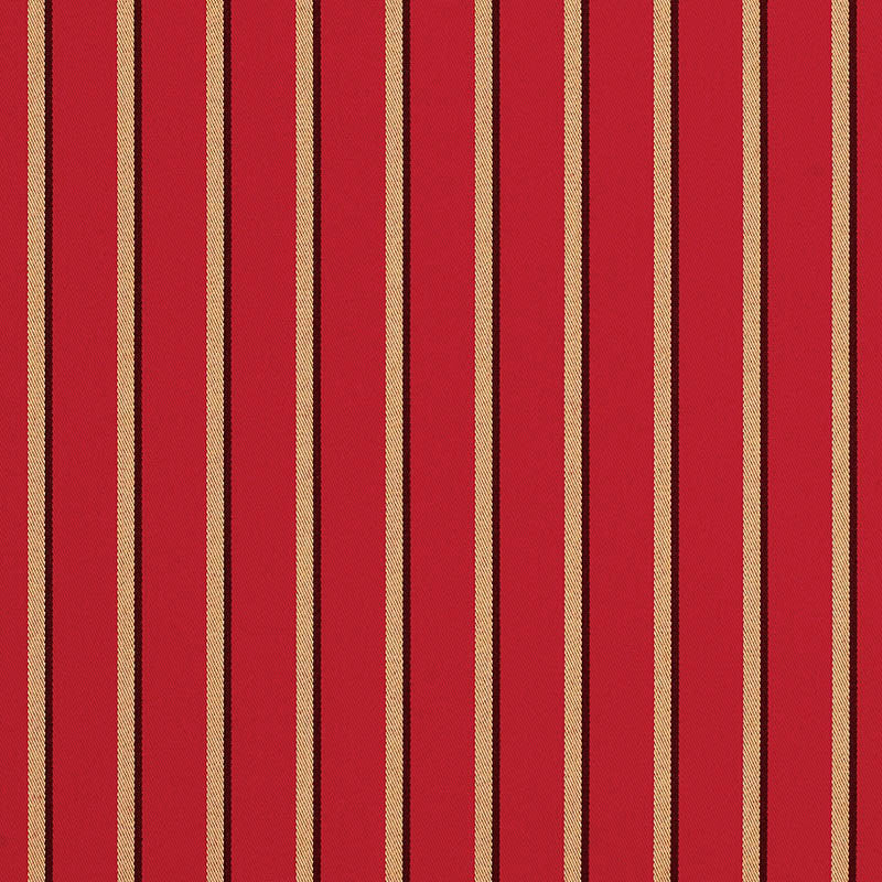 5603 Hardwood Crimson by Sunbrella Fabric Cushion Furniture Drapery Fabrics > Sunbrella Stripes 100% Acrylic USA or Imported 1.4" 54" - Fabric Carolina -