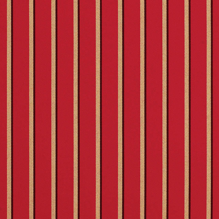 5603 Hardwood Crimson by Sunbrella Fabric Cushion Furniture Drapery Fabrics > Sunbrella Stripes 100% Acrylic USA or Imported 1.4" 54" - Fabric Carolina -