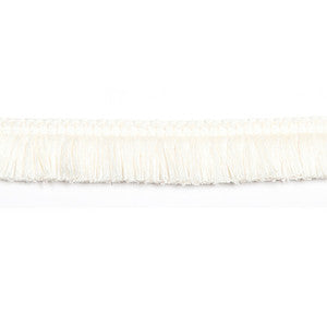 Hellenic 1.25" Brushed Fringe Pearl by Europatex Fabric