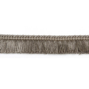 Hellenic 1.25" Brushed Fringe Slate by Europatex Fabric