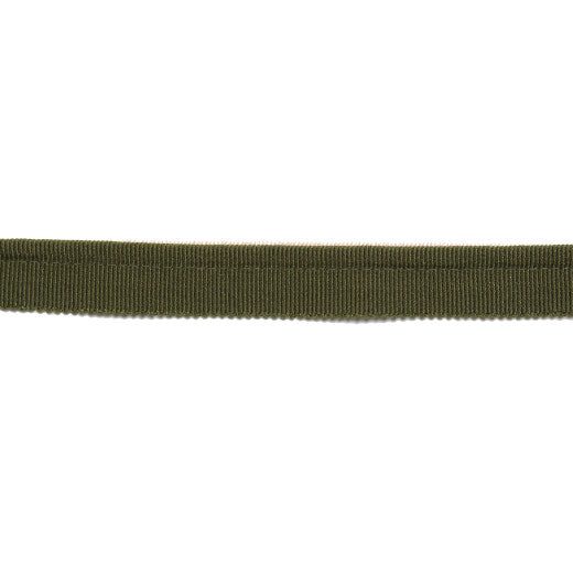 Hellenic Grosgrain 1/4" Lip Cord - Caper by Europatex Fabric Hellenic Collection 45% Rayon / 31% Cotton / 23% Fibranne / 1% Polyester China See Sample Horizontal: N/A and Vertical: N/A 0.25 inches  - Fabric Carolina -