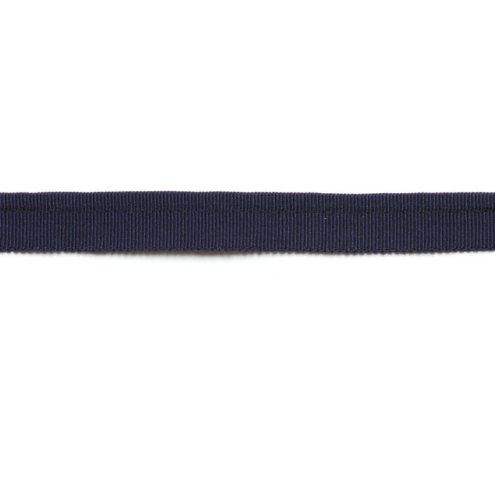Hellenic Key Grosgrain Lip Cord Marine by Europatex Fabric Hellenic 45% Rayon, 31% Cotton, 23% Fibranne, 1% Polyester 0.25 inches - Fabric Carolina -
