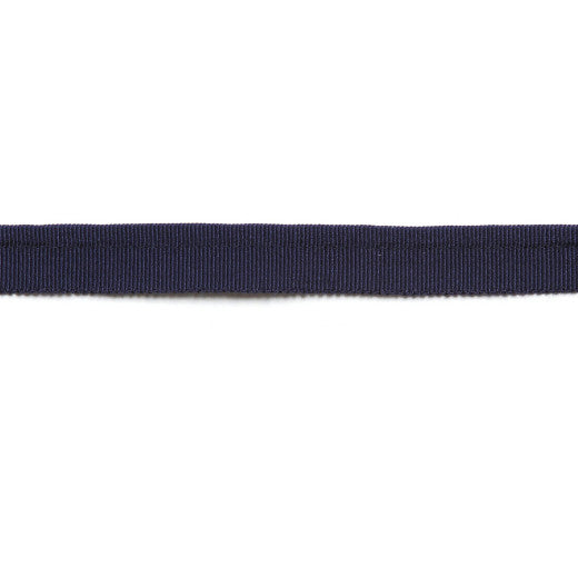 Hellenic Grosgrain 1/4" Lip Cord - Marine by Europatex Fabric Hellenic Collection 45% Rayon / 31% Cotton / 23% Fibranne / 1% Polyester China See Sample Horizontal: N/A and Vertical: N/A 0.25 inches  - Fabric Carolina -