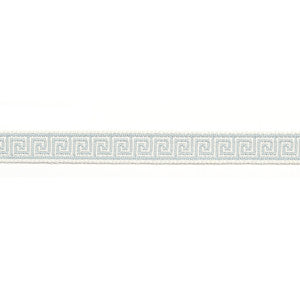 Hellenic Key 9/16" Jacquard Tape Mist by Europatex Fabric