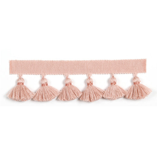 Hellenic 1.75" Tassel Fringe - Ballet Pink by Europatex Fabric Hellenic Collection 47% Fibranne / 44% Cotton / 9% Polyester China See Sample Horizontal: N/A and Vertical: N/A 1.75 inches  - Fabric Carolina -