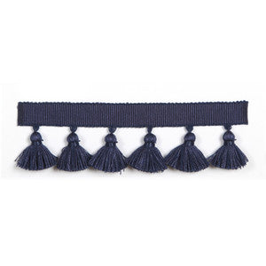 Hellenic 1.75" Tassel Fringe Denim by Europatex Fabric