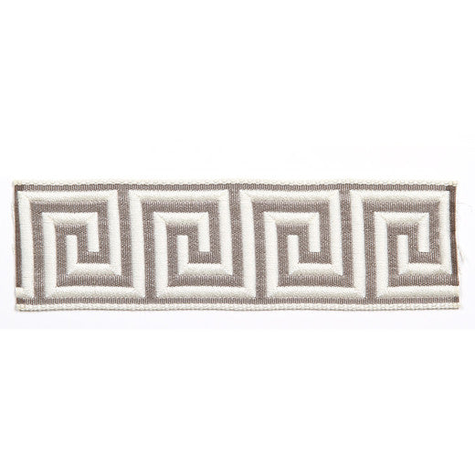 Hellenic Key 2" Jacquard Tape - Grain by Europatex Fabric Hellenic Collection 62% Fibranne / 38% Rayon China See Sample Horizontal: N/A and Vertical: N/A 2.00 inches  - Fabric Carolina -