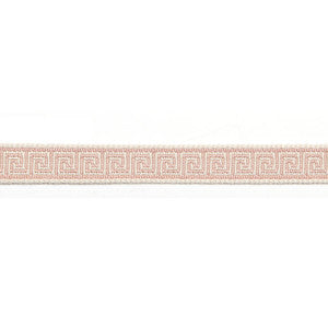 Hellenic Key 9/16" Jacquard Tape Ballet Pink by Europatex Fabric