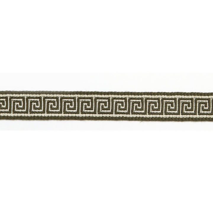 Hellenic Key Jacquard Tape Caper by Europatex Fabric Hellenic 76% Fibranne, 24% Rayon 0.56 inches - Fabric Carolina -
