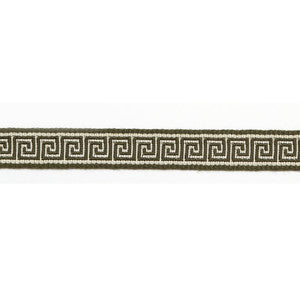 Hellenic Key 9/16" Jacquard Tape Caper by Europatex Fabric