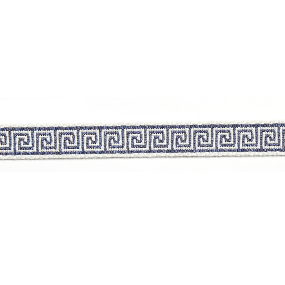 Hellenic Key Jacquard Tape Denim by Europatex Fabric Hellenic 76% Fibranne, 24% Rayon 0.56 inches - Fabric Carolina -