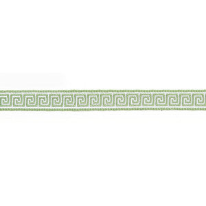 Hellenic Key 9/16" Jacquard Tape Kiwi by Europatex Fabric