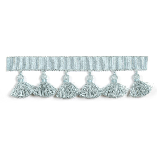 Hellenic 1.75" Tassel Fringe - Mist by Europatex Fabric Hellenic Collection 47% Fibranne / 44% Cotton / 9% Polyester China See Sample Horizontal: N/A and Vertical: N/A 1.75 inches  - Fabric Carolina -
