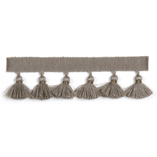 Hellenic 1.75" Tassel Fringe - Slate by Europatex Fabric Hellenic Collection 47% Fibranne / 44% Cotton / 9% Polyester China See Sample Horizontal: N/A and Vertical: N/A 1.75 inches  - Fabric Carolina -