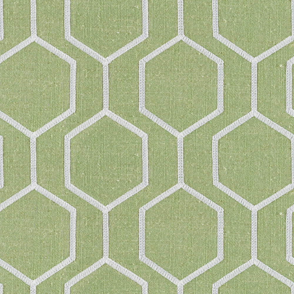 Socrates Hexagono Elm by Europatex Designer Fabric Socrates 20% Linen, 45% Viscose, 35% Polyester 7.8" H, 7.8" V 56.00 inches - Swanky Fabrics -
