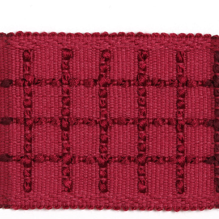 Huanta Cranberry by Europatex Designer Fabric Helsinki 100% Polyester 3.00 inches - Swanky Fabrics -
