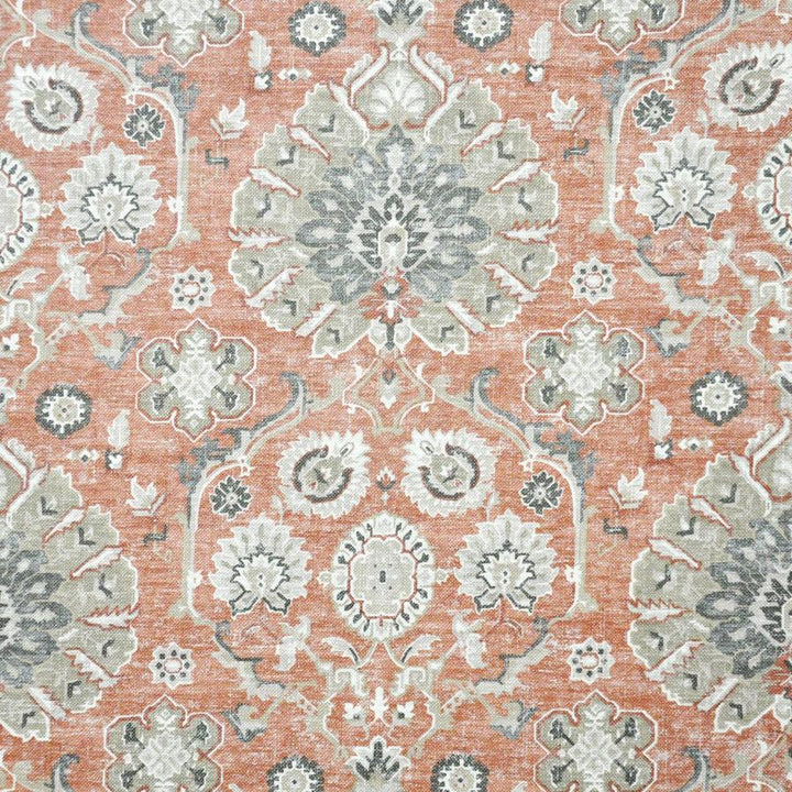 Ishka # 634 Watermelon by Maxwell Fabric Color Theory-Vol.Vi Eden 75% COTTON/25% LINEN PAKISTAN V-25.25"H-27.1" 56.5" - Fabric Carolina -