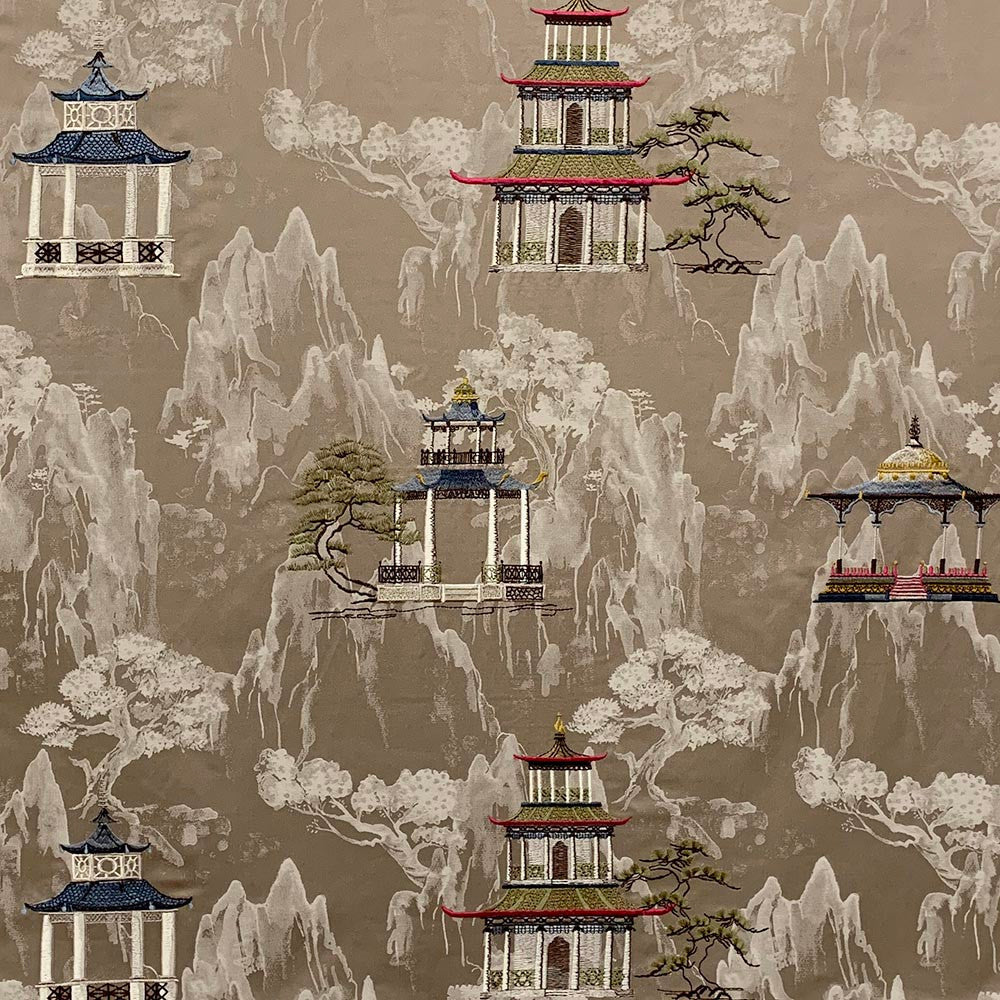Idra Oakwood by Magnolia Fabric See sample 62 Cotton 38 Polyester-EMB: 100% Viscose INDIA 11,000 </p><p>Repeat: Horizontal: 26.00 and Vertical: 18.8750 54" (EMB52") - Fabric Carolina -