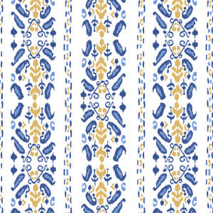 Ikat 3 Frenchblue by Aoc Fabric
