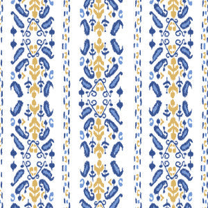 Ikat 3 Frenchblue by Aoc Fabric