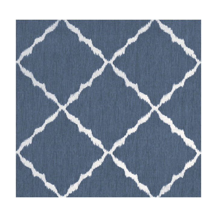 Ikat Strie Indigo by Kravet Basics Fabric SARAH RICHARDSON HARMONY COTTON - 100% India MEDIUM Horizontal: 9 and Vertical: 9 54 - Fabric Carolina -