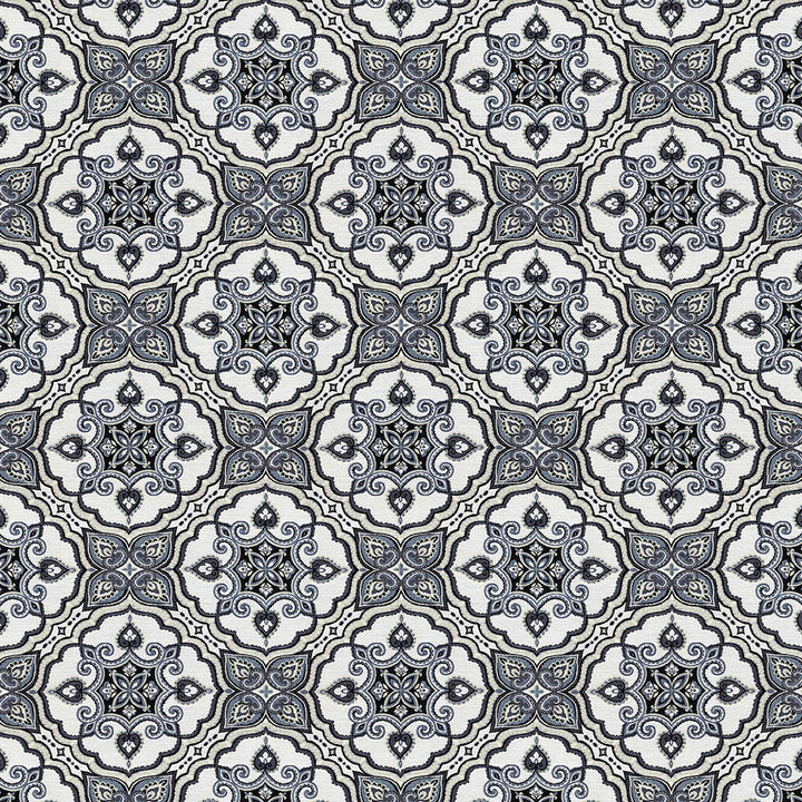 Canasta 3009 Indigo by ABBEYSHEA Designer Fabric N/A 100% Polyester China </p><p>Repeat: Horizontal: and Vertical: 59" (149 cm) - Swanky Fabrics -
