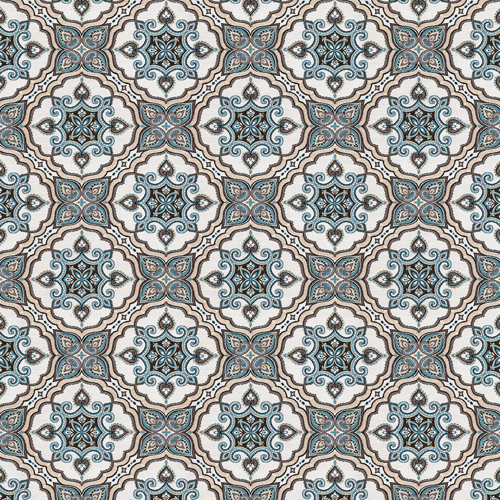 Canasta 34 Turquoise by ABBEYSHEA Fabric N/A 100% Polyester China </p><p>Repeat: Horizontal: and Vertical: 59" (149 cm) - Fabric Carolina -