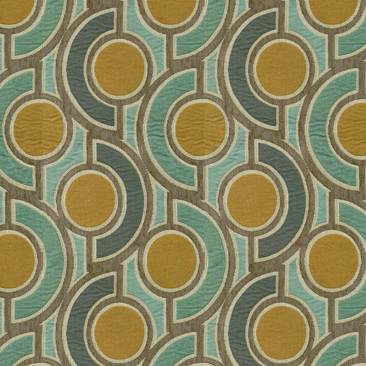 Spontaneity 24 Surf by ABBEYSHEA Designer Fabric 100% Polyester China 15,000 Double Rubs (Wyzenbeek) </p><p>Repeat: Horizontal: 13.5" (34.3 cm) Up the Roll and Vertical: 13.5" (34.3 cm) Across the Roll 55" (140 cm) - Swanky Fabrics -
