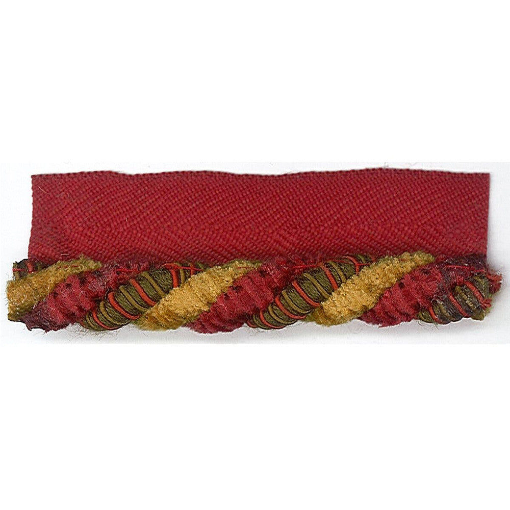 Inglewood 1 Salsa by Stout Trim Stout Trim Inglewood 1 SalsaTrim JUST CORDS 48%SVI 43%COT 9%POL CHINA </p><p>Repeat: H: 0.000, V: 0.000 0.38 in - Fabric Carolina -
