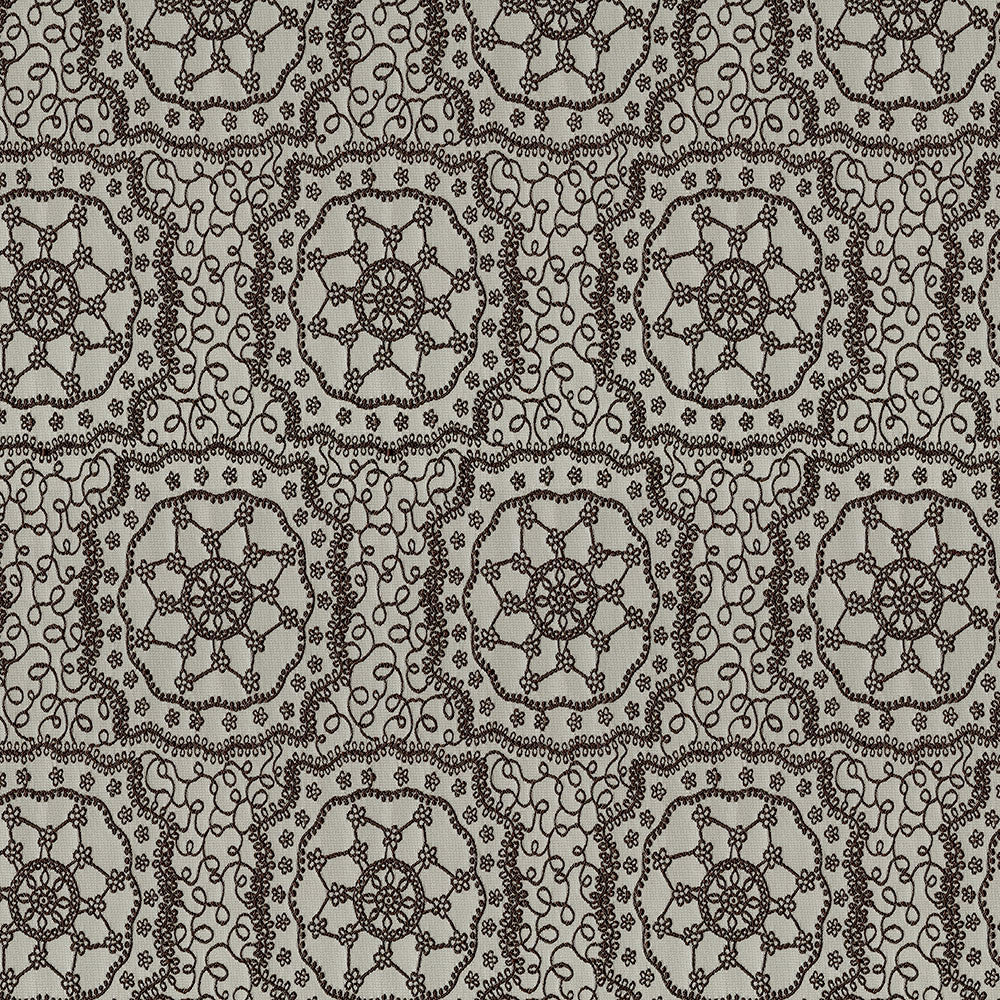 Intimate 69 Chocolate by ABBEYSHEA Fabric 100% Polyester TR 60,000 Double Rubs (Wyzenbeek) </p><p>Repeat: Horizontal: 24.6 in. (62.484 cm) up the roll and Vertical: 6.5 in. (16.51 cm) across the roll 55 in. (140 cm) - Fabric Carolina -