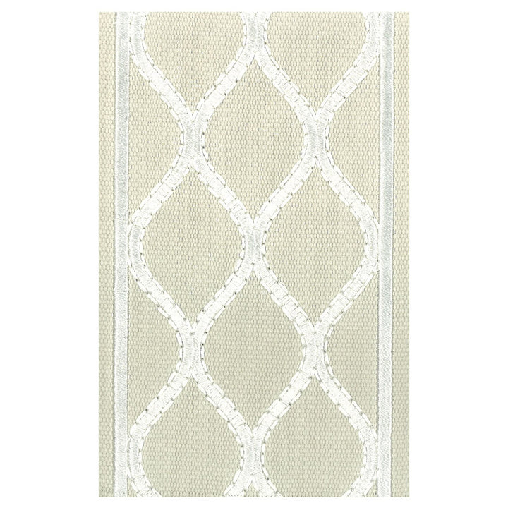 Intrigue 4 Oyster by Stout Trim ILLUMINATION TRIM 100%COT 100%SVT INDIA Horizontal: 2.5 and Vertical: 0 4 in - Fabric Carolina -