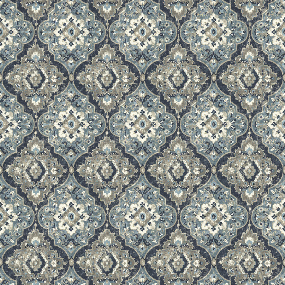 Invincible 2 Harbor by Stout Fabric Stout Fabric Invincible 2 HarborFabric Comfortable Living Haze/Navy 100%Cot India </p><p>Repeat: H: 13.5, V: 24.25 54.5 in - Fabric Carolina -