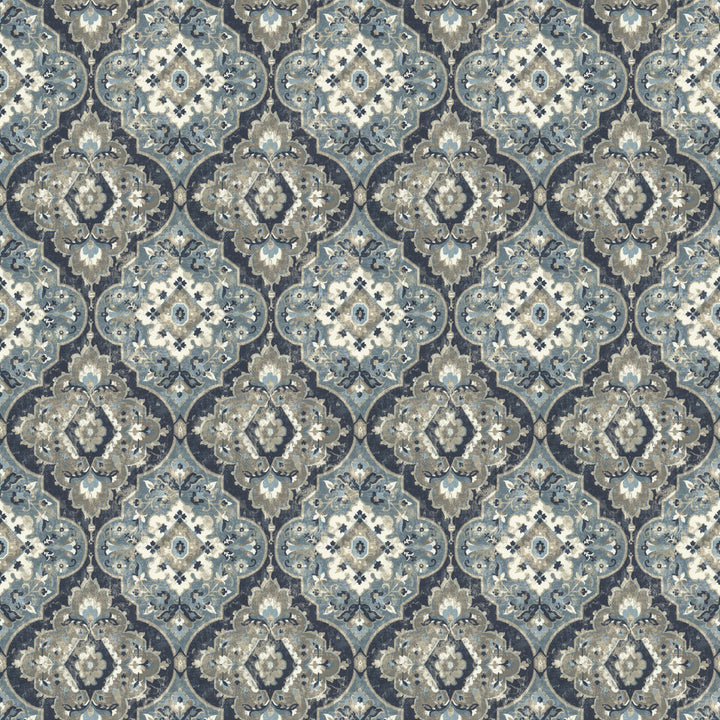 Invincible 2 Harbor by Stout Fabric Stout Fabric Invincible 2 HarborFabric Comfortable Living Haze/Navy 100%Cot India </p><p>Repeat: H: 13.5, V: 24.25 54.5 in - Fabric Carolina -