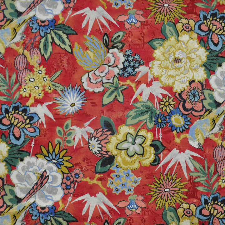 Ikebana # 504 Tutti Fruti by Maxwell Fabric Print Gallery 100% COTTON PERU V-36"H-27" HALF DROP 54" - Fabric Carolina -