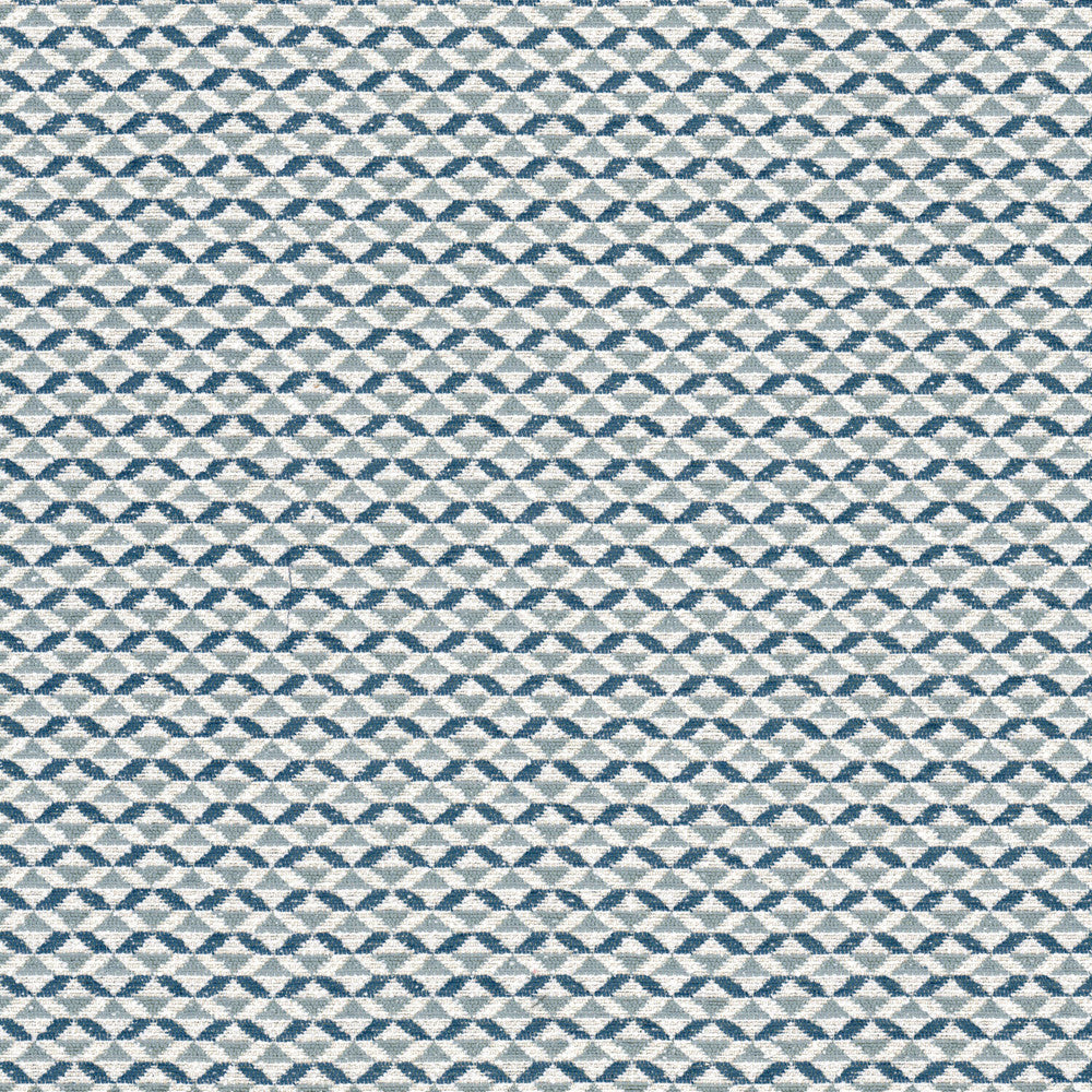 Iona 5 Ocean by Stout Fabric Stout Fabric Iona 5 OceanFabric GREAT IMPRESSIONS BLUE/SPA 100%POL TURKEY </p><p>Repeat: H: 1.625, V: 0.875 54 in - Fabric Carolina -
