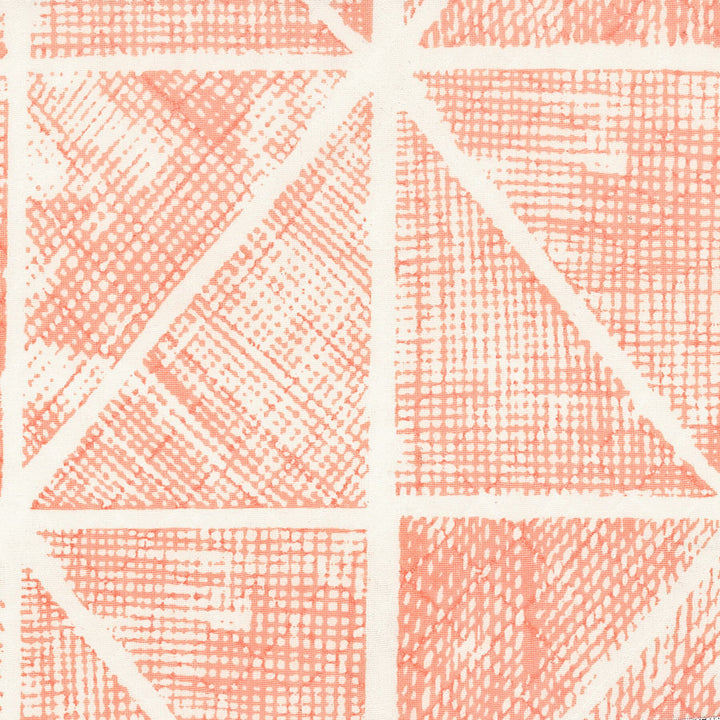 Isadora 1 Coral by Stout Fabric Rainbow Library Coral/Blossom 55% Cotton 25% Spun Viscose 20% Polyester INDIA Horizontal: 6.75 and Vertical: 8.25 54 in - Fabric Carolina -