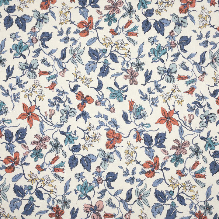 Isola 1 Periwinkle by Stout Designer Fabric COMFORTABLE LIVING HAZE/NAVY 100%COT SPAIN WYZENBEEK 15 000 DOUBLE RUB WEAR TEST (HEAVY DUTY) Horizontal: 13.500 and Vertical: 27.000 54 in - Swanky Fabrics -