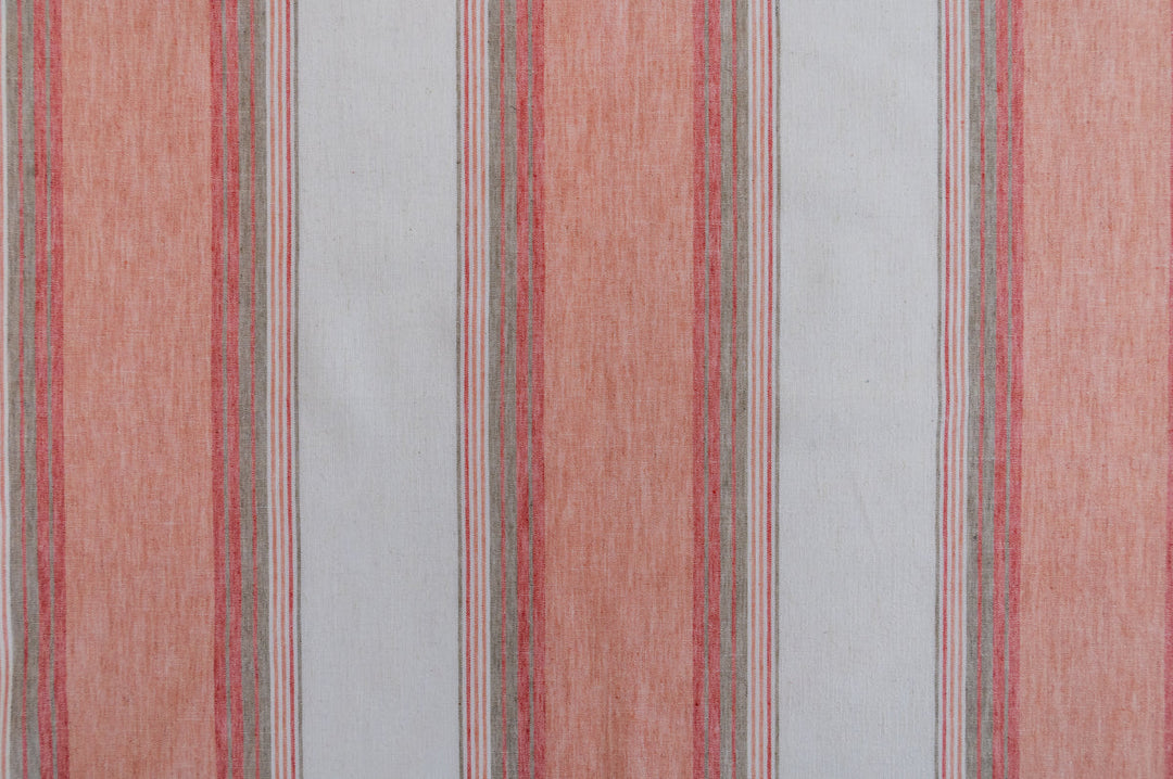 Brindisi Melon by Roth & Tompkins Fabric - 40% Polyester, 35% Cotton, 25% Linen - India - 100,000 - H: 9" - 54" - Fabric Carolina -