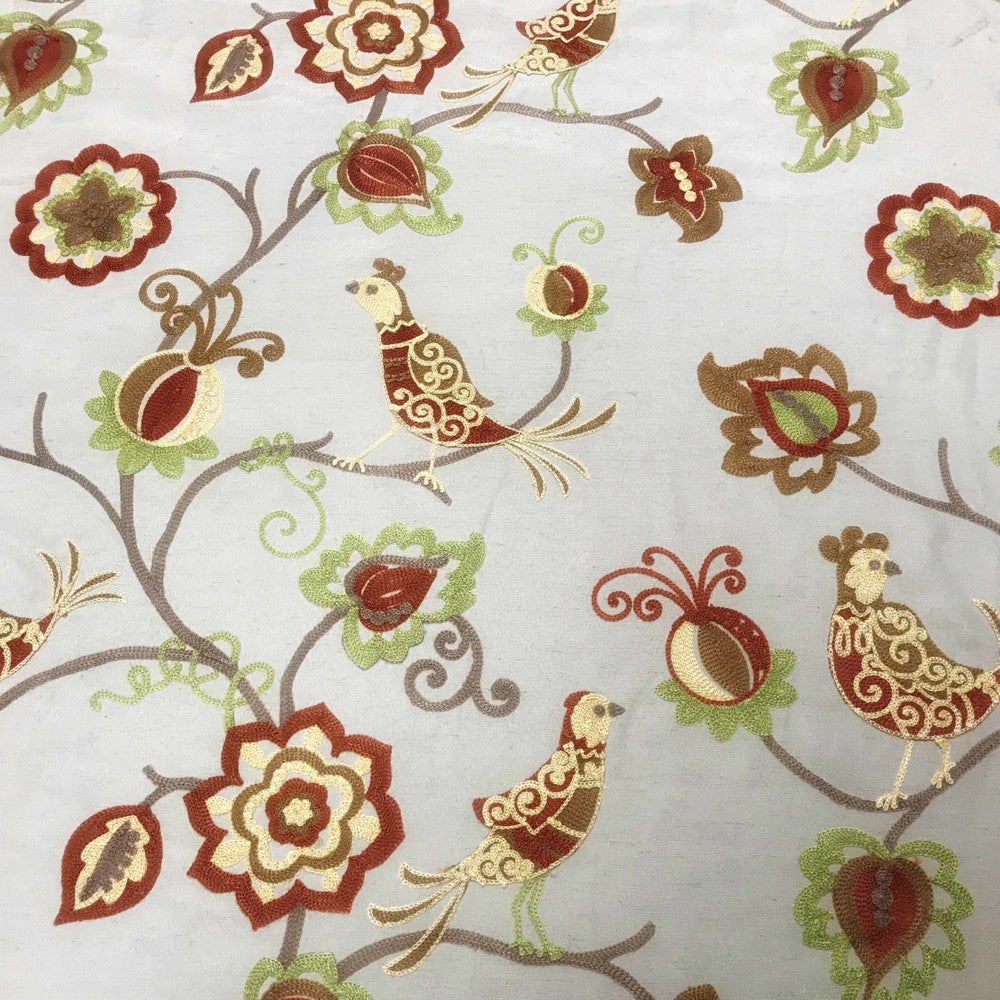 Ingrid Caribbean by Europatex Fabric Bird Cage 100% Polyester 23.62" H, 24.41" V 57.00 inches - Fabric Carolina -