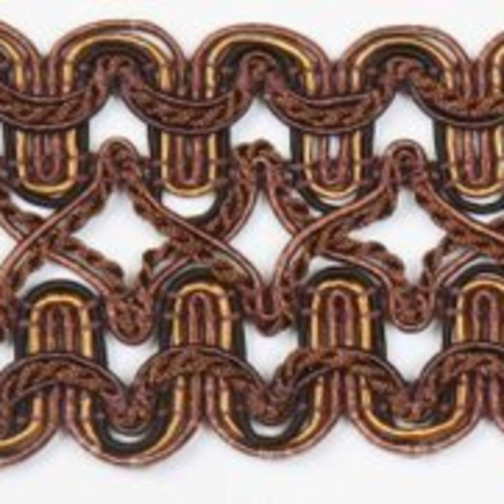 Isere Java by Europatex Fabric Les Marches 50% Polyester, 50% Rayon 1.75 inches - Fabric Carolina -
