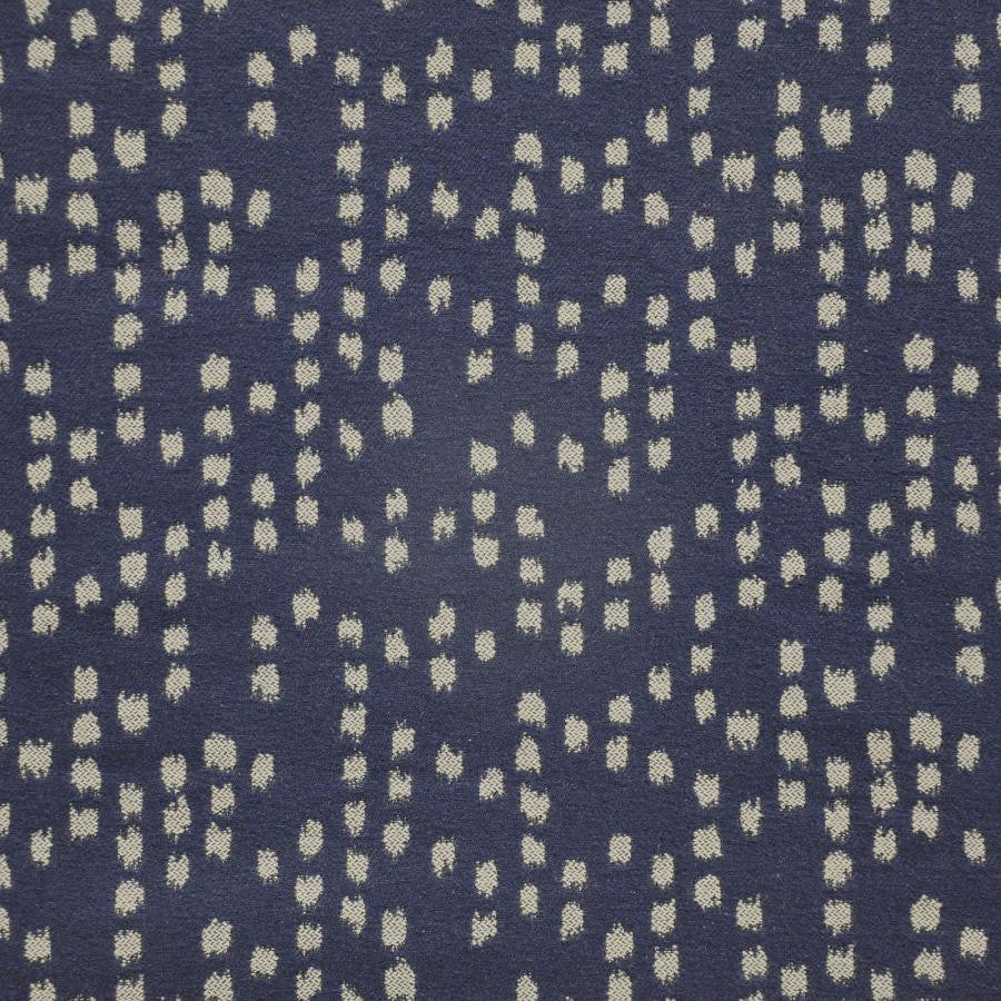 Jean Paul # 610 Ink by Maxwell Designer Fabric Telafina Season Xiii 44% POST INDUSTRIAL COTTON/30% POST INDUSTRIAL POLYESTER/ 26% WOOL USA V-12" H-14.75" 56.5" - Swanky Fabrics -