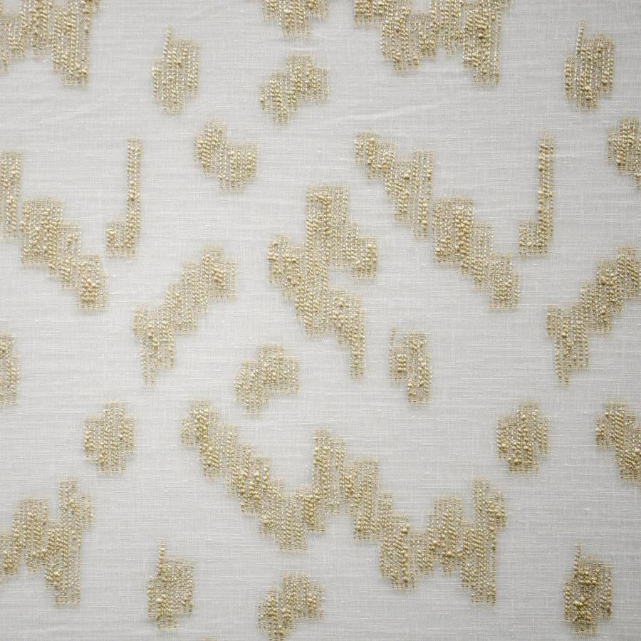 Julep # 405 Natural by Maxwell Fabric Sheer Threads 100% POLYESTER TURKEY V-14.5" H -11.25" 119" - Fabric Carolina -