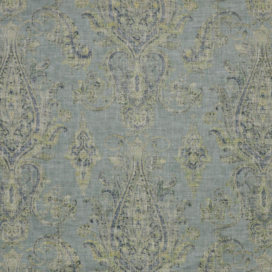 Jordan # 531 Mineral by Maxwell Designer Fabric Print Gallery 55% LINEN/45% RAYON CHINA V-25.25"H-27" 54" - Swanky Fabrics -