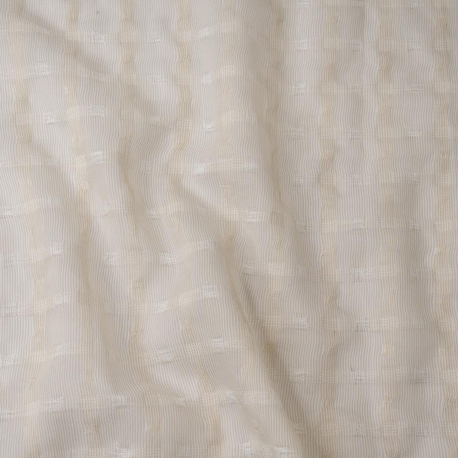 Joan # 208 Palomino by Maxwell Fabric Sheer Glam 100% POLYESTER TURKEY V-0.75" H-0.87" 125" - Fabric Carolina -